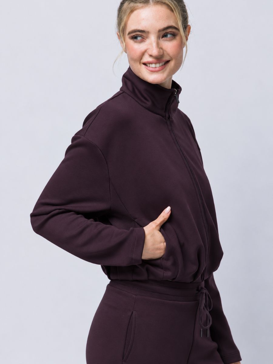 Bounce Fleece Bomber Full Zip Sweatshirt