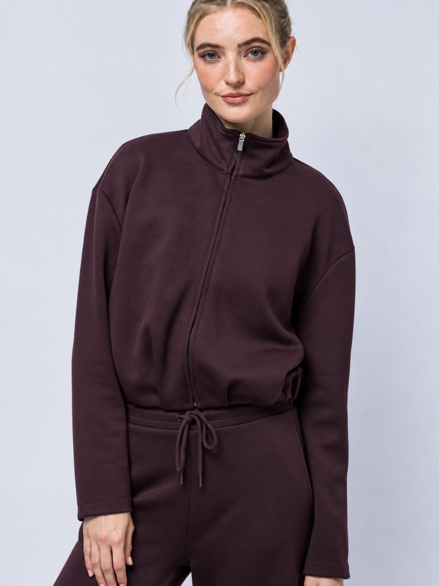 Bounce Fleece Bomber Full Zip Sweatshirt