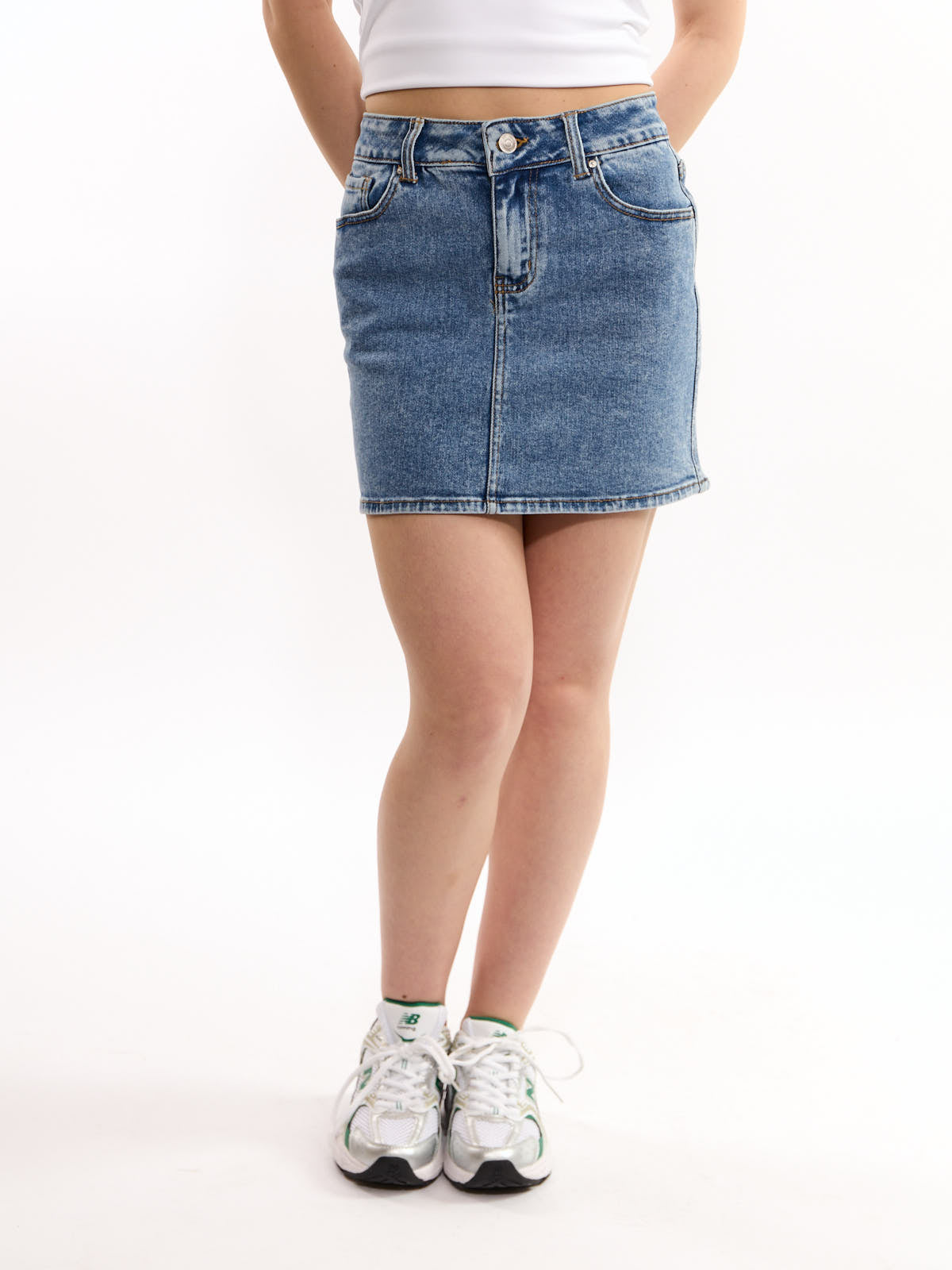 Clean Denim Skirt