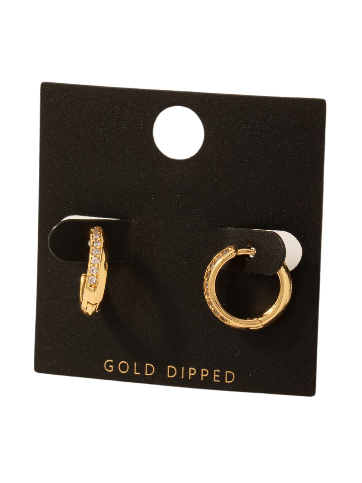 Pave Dia Hinge Hoop Earring