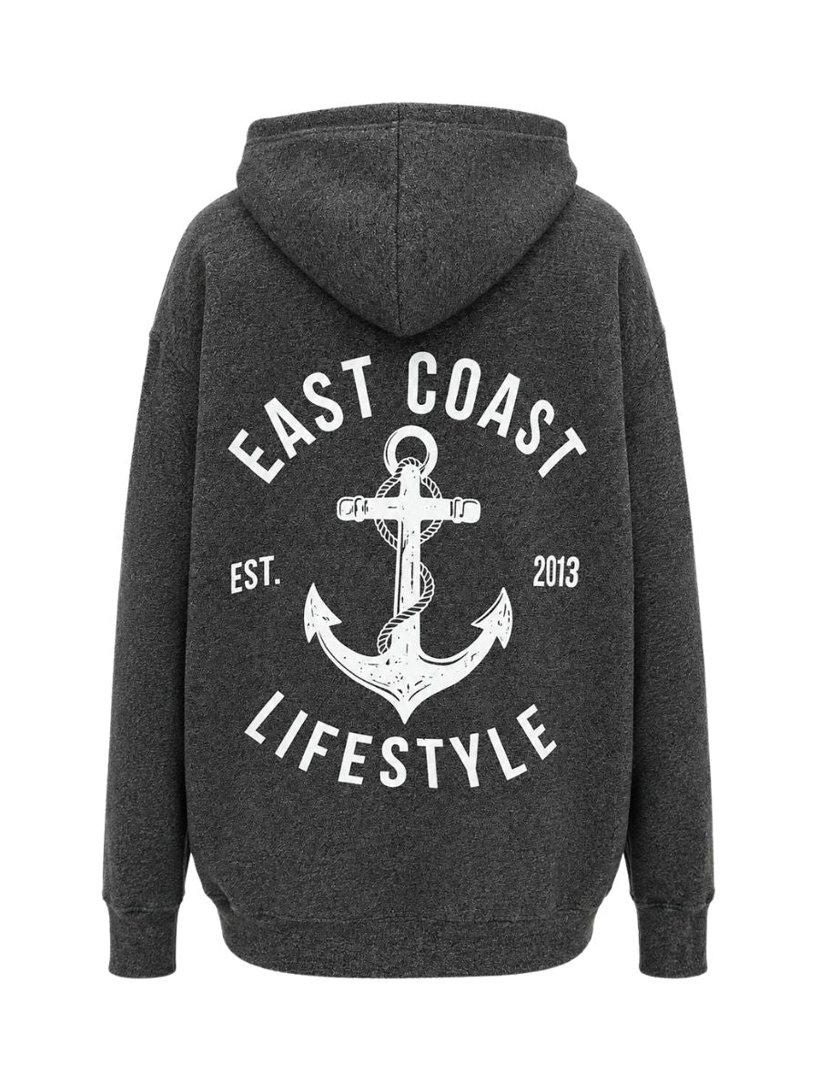 East Coast Lifestyle Anchor Marled Hoodie