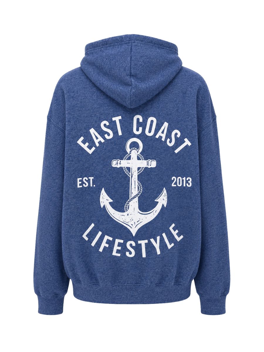 East Coast Lifestyle Anchor Marled Hoodie