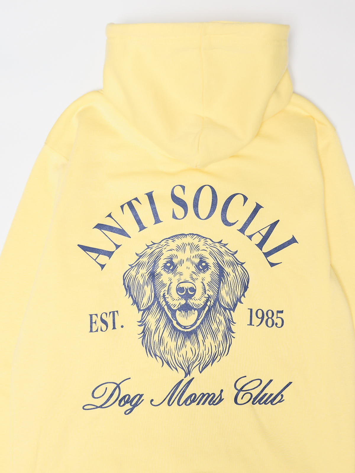Anti-Social Dog Mom Yellow Hoodie