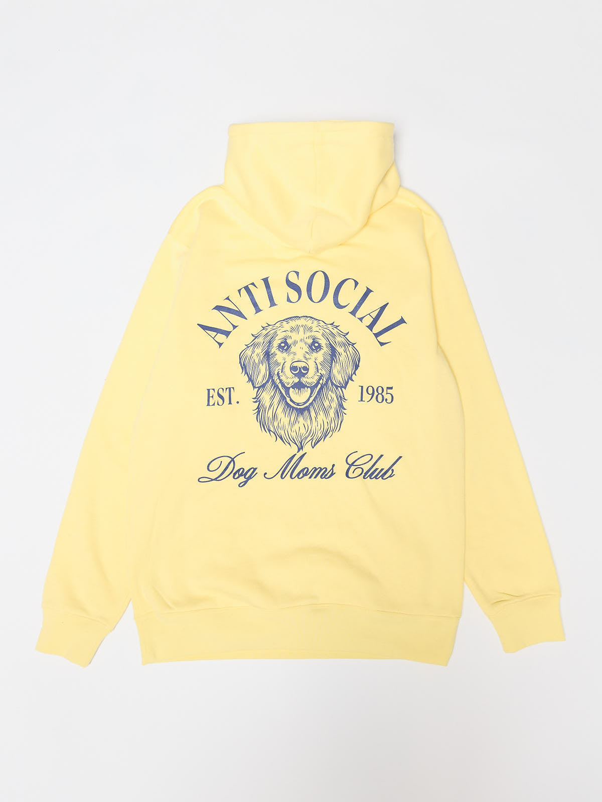 Anti-Social Dog Mom Yellow Hoodie