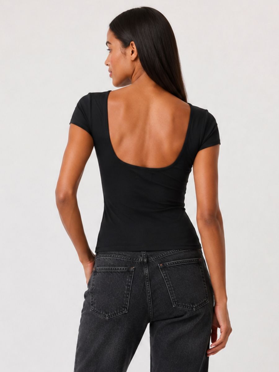 FORM STUDIO Brida Open Neck Top
