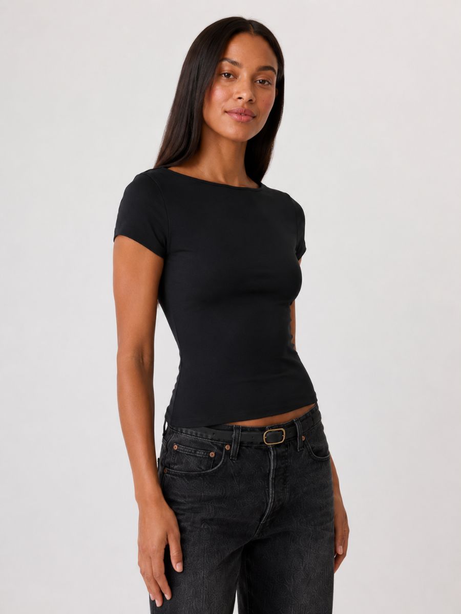 FORM STUDIO Brida Open Neck Top