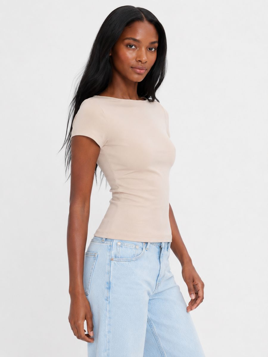 FORM STUDIO Brida Open Neck Top