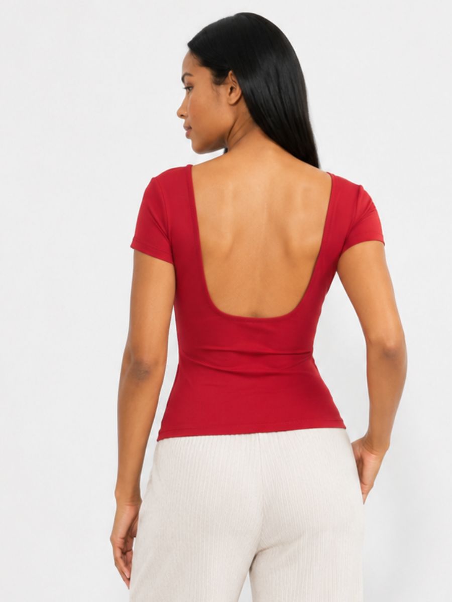 FORM STUDIO Brida Open Neck Top