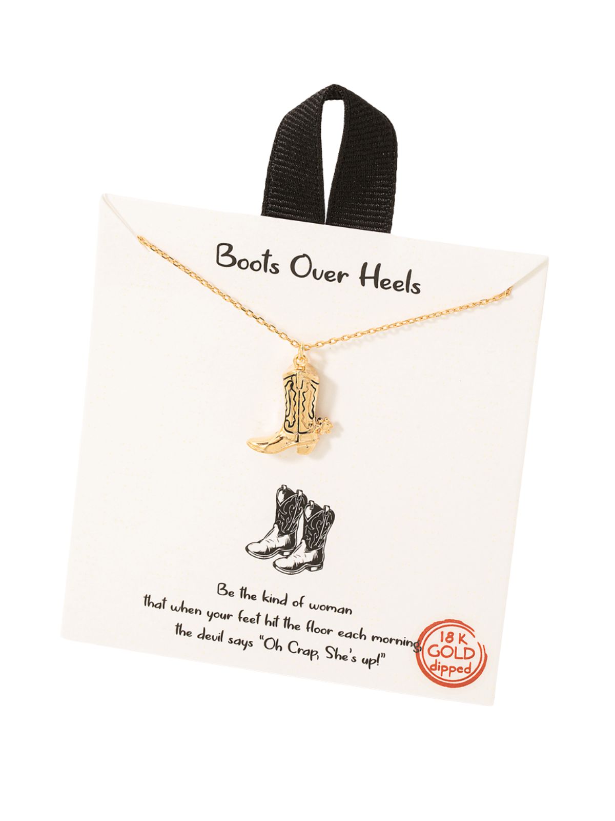Boots Over Heels Pendant