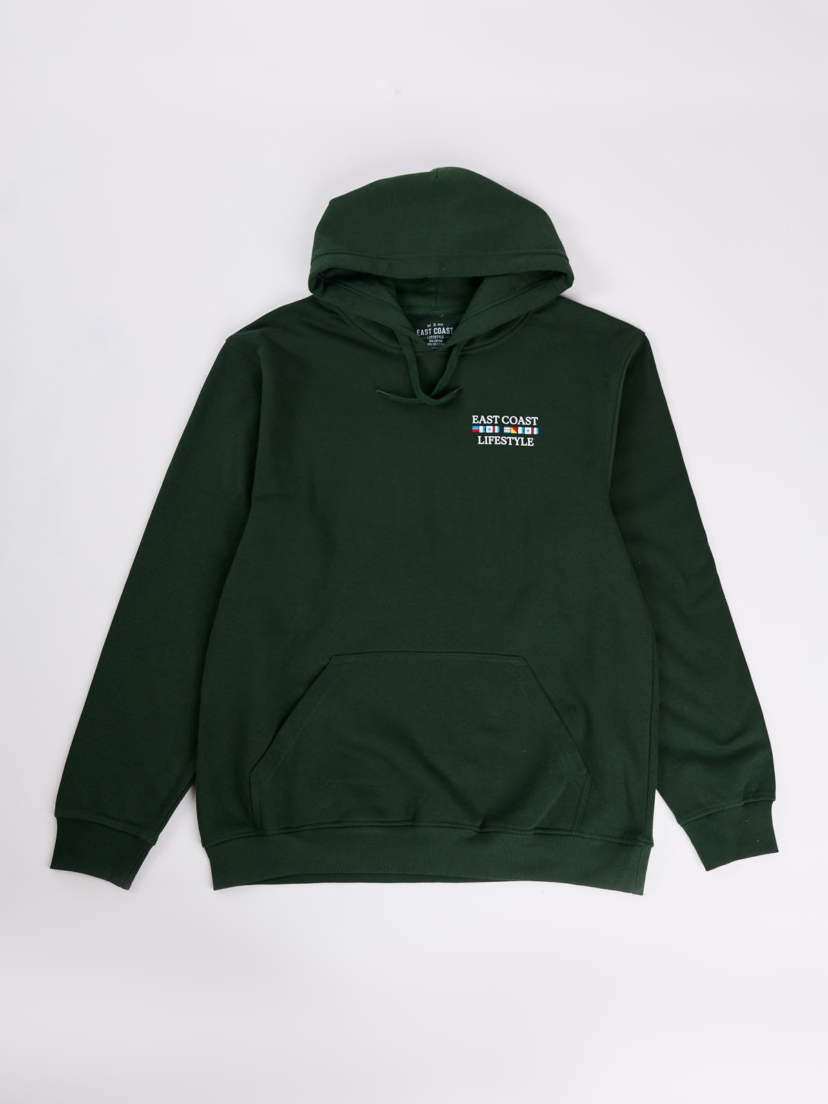 East Coast Lifestyle Boat Flags Back Hoodie