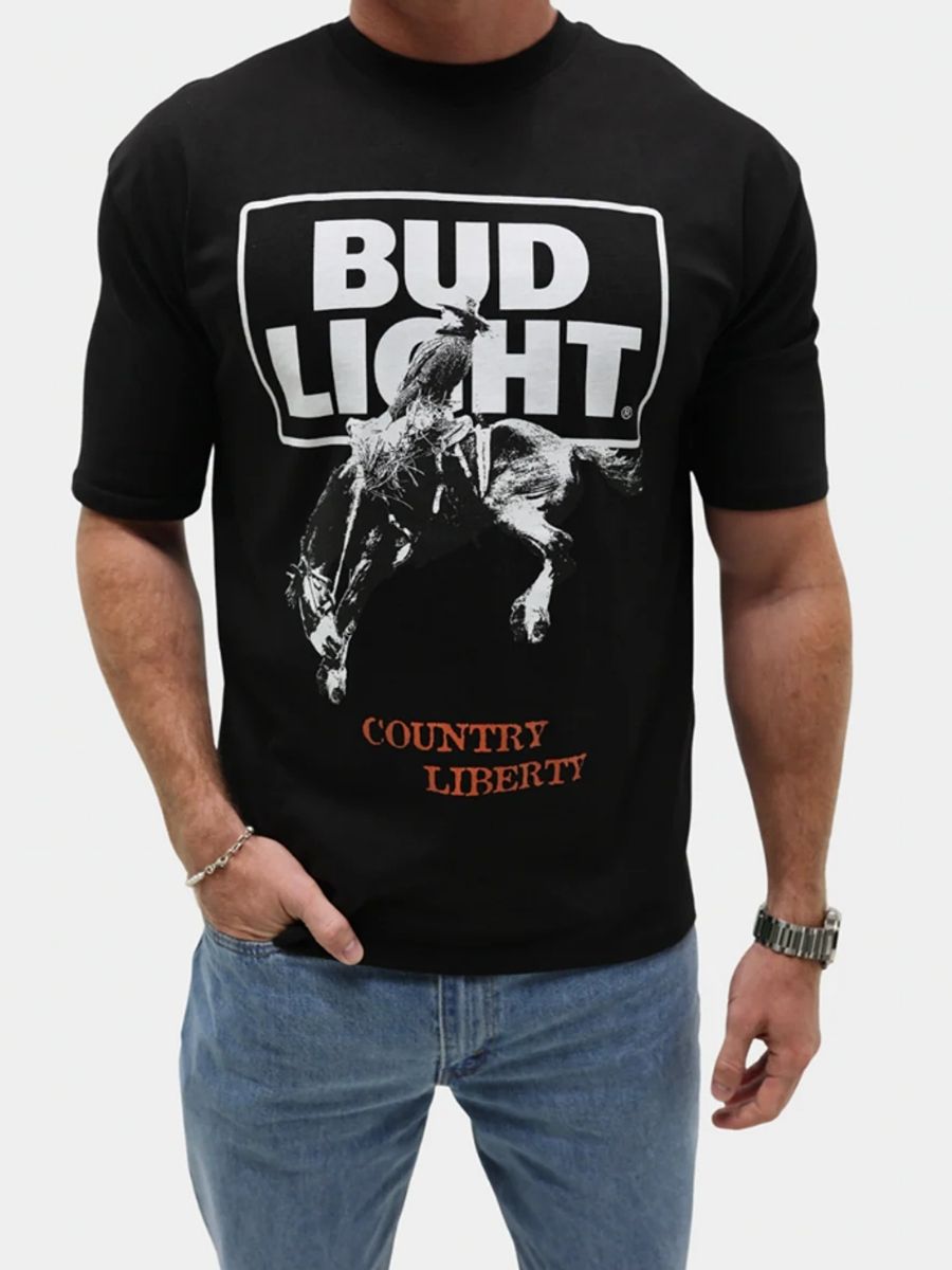Country Liberty Black Budlight Tee