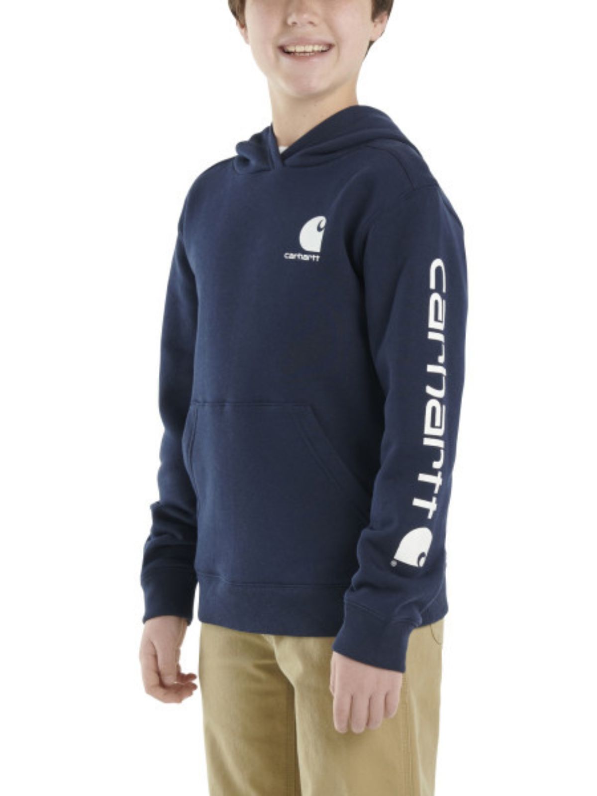 Carhartt Youth Sleeve Logo Pullover Hoodie