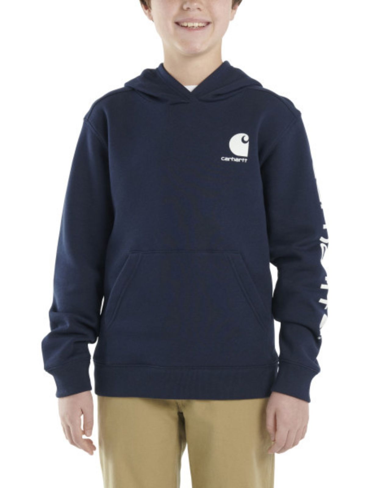 Carhartt Youth Sleeve Logo Pullover Hoodie