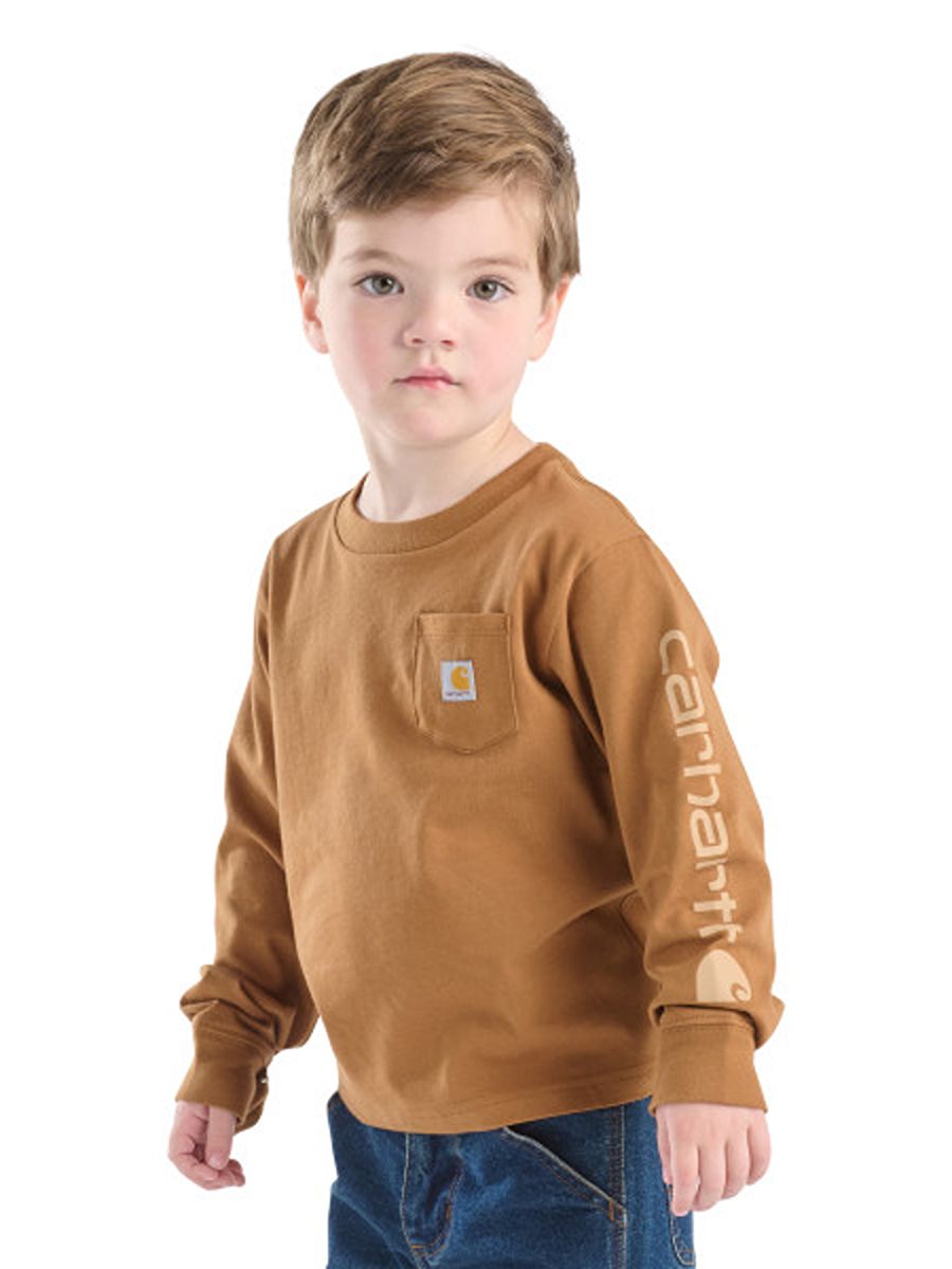 Carhartt Toddler Long Sleeve Graphic Pocket Tee