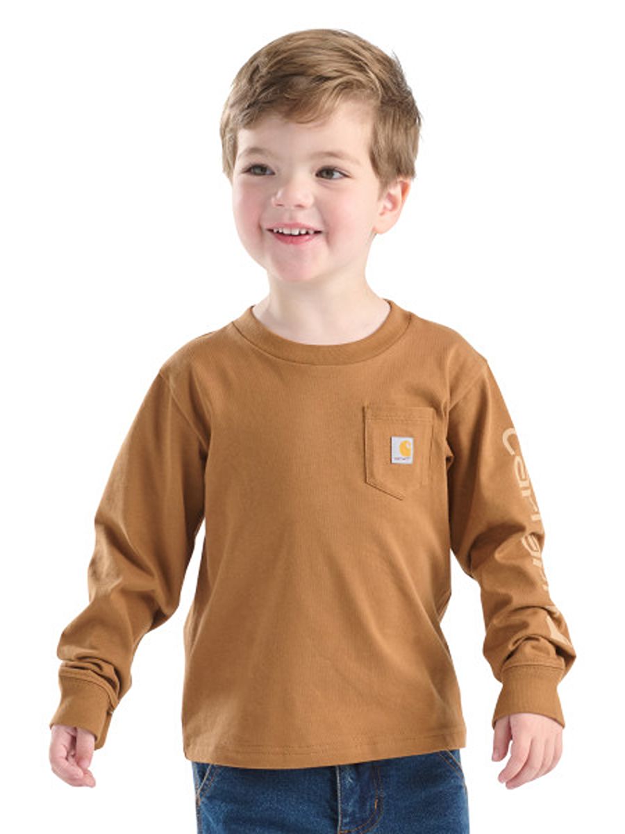 Carhartt Toddler Long Sleeve Graphic Pocket Tee