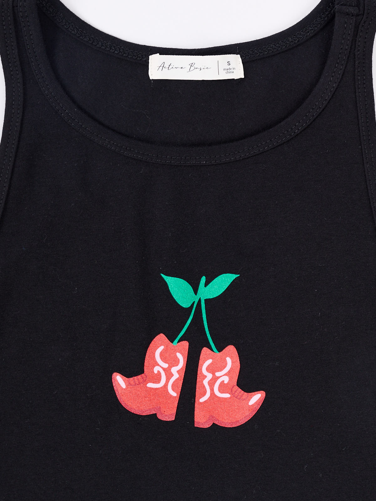 Cherry Boots Tank Top