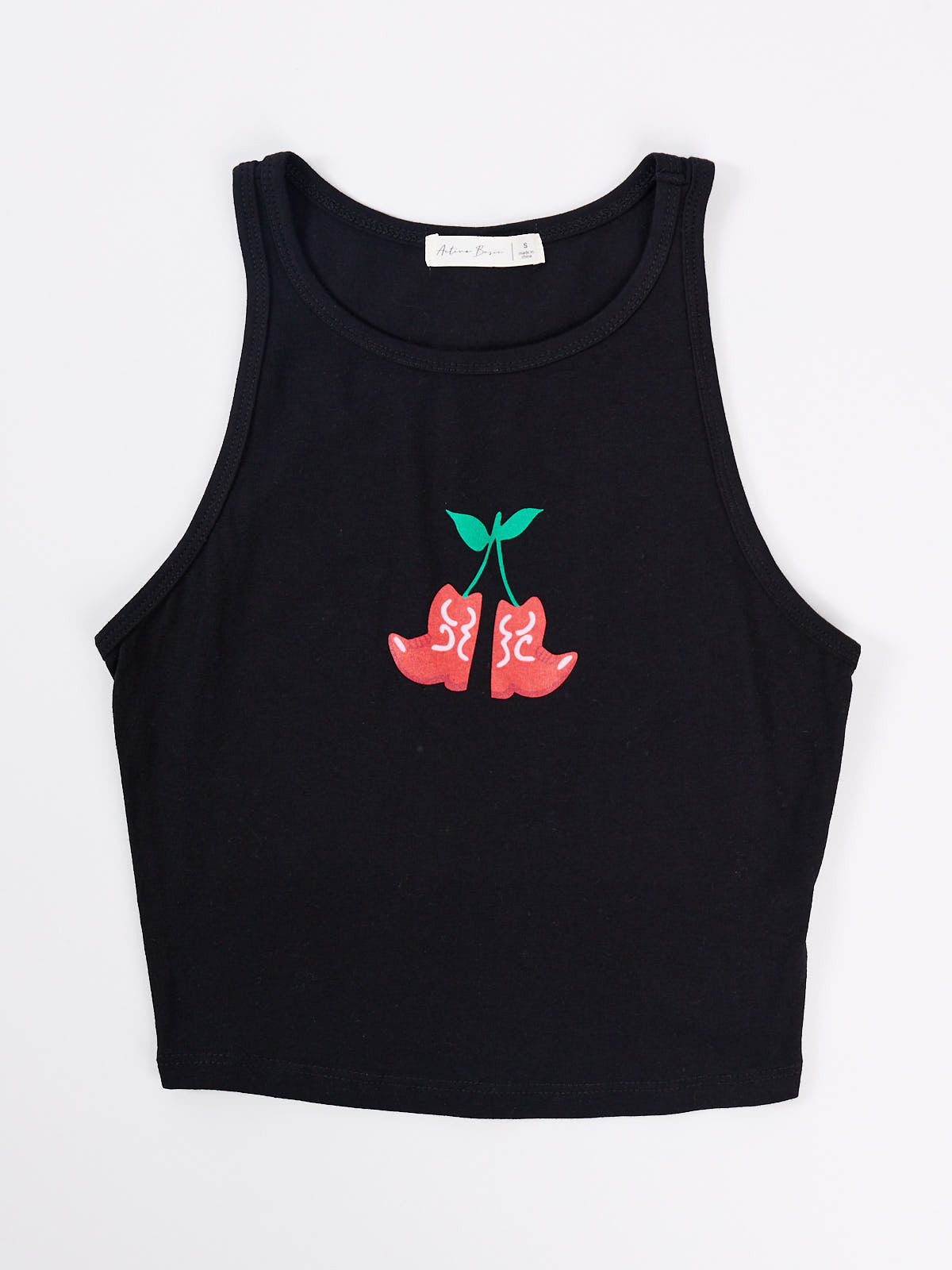 Cherry Boots Tank Top