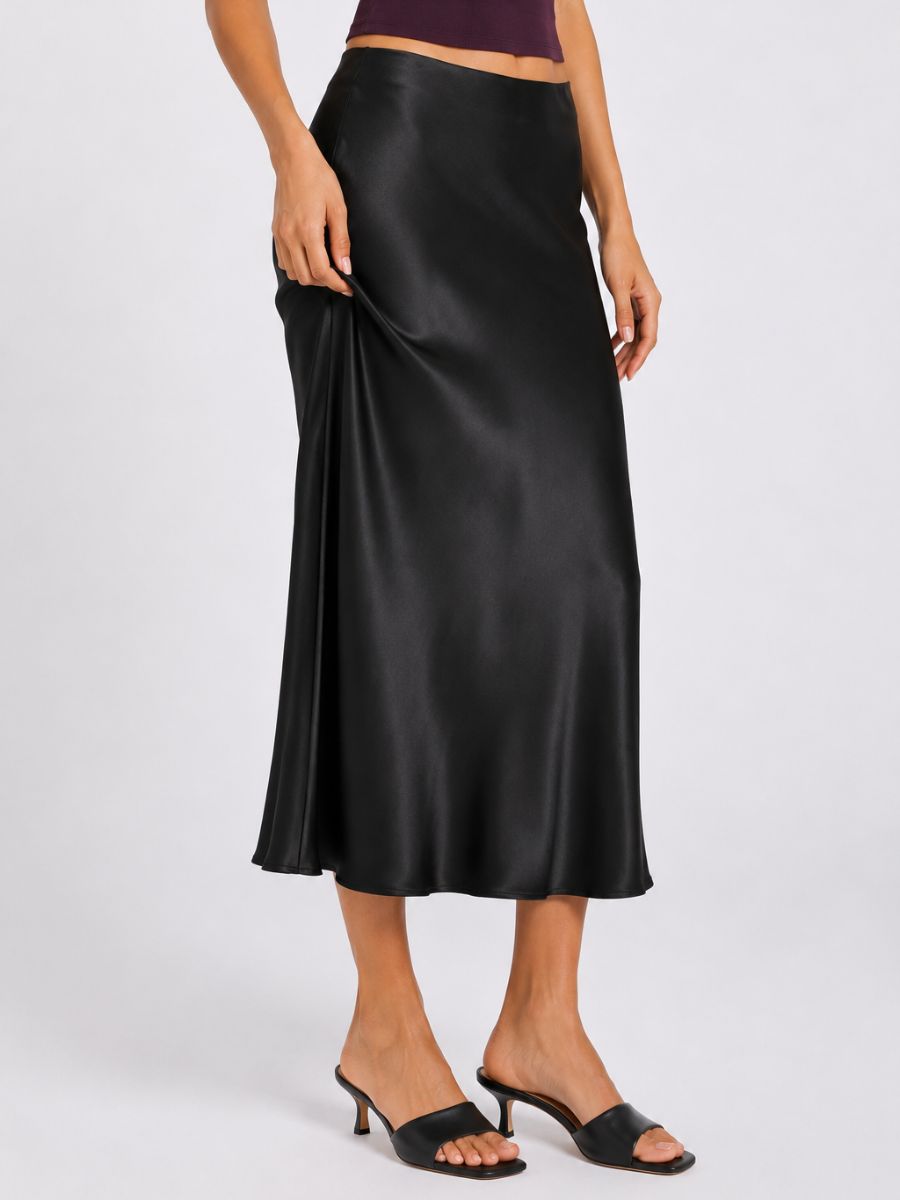 Bailey Satin Maxi Skirt