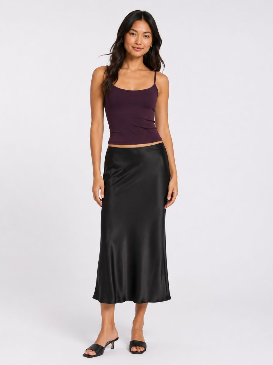 Bailey Satin Maxi Skirt