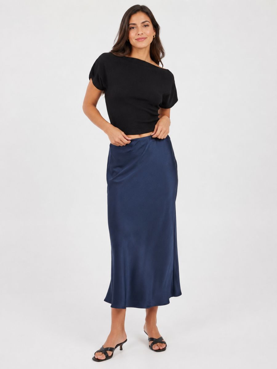 Bailey Satin Maxi Skirt