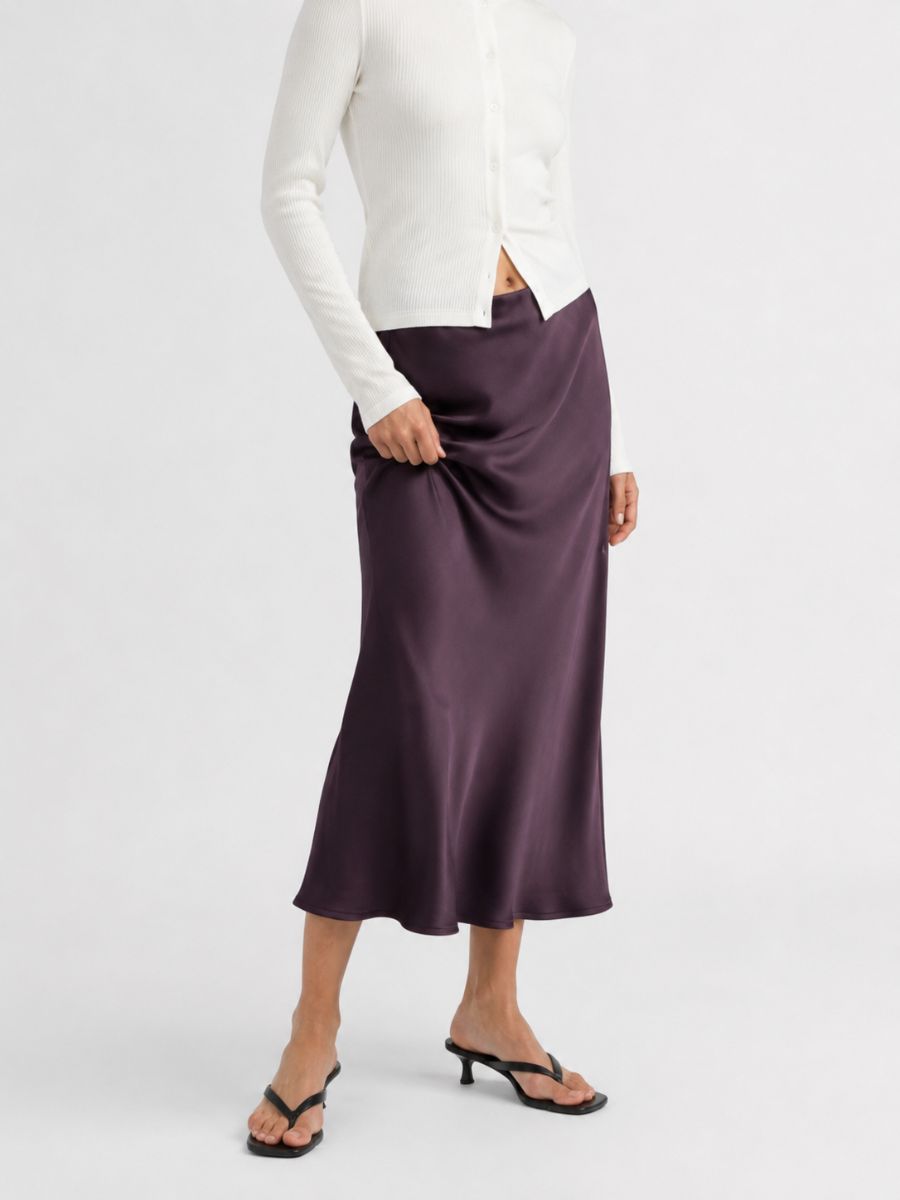 Bailey Satin Maxi Skirt