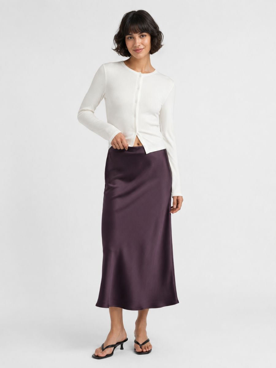 Bailey Satin Maxi Skirt