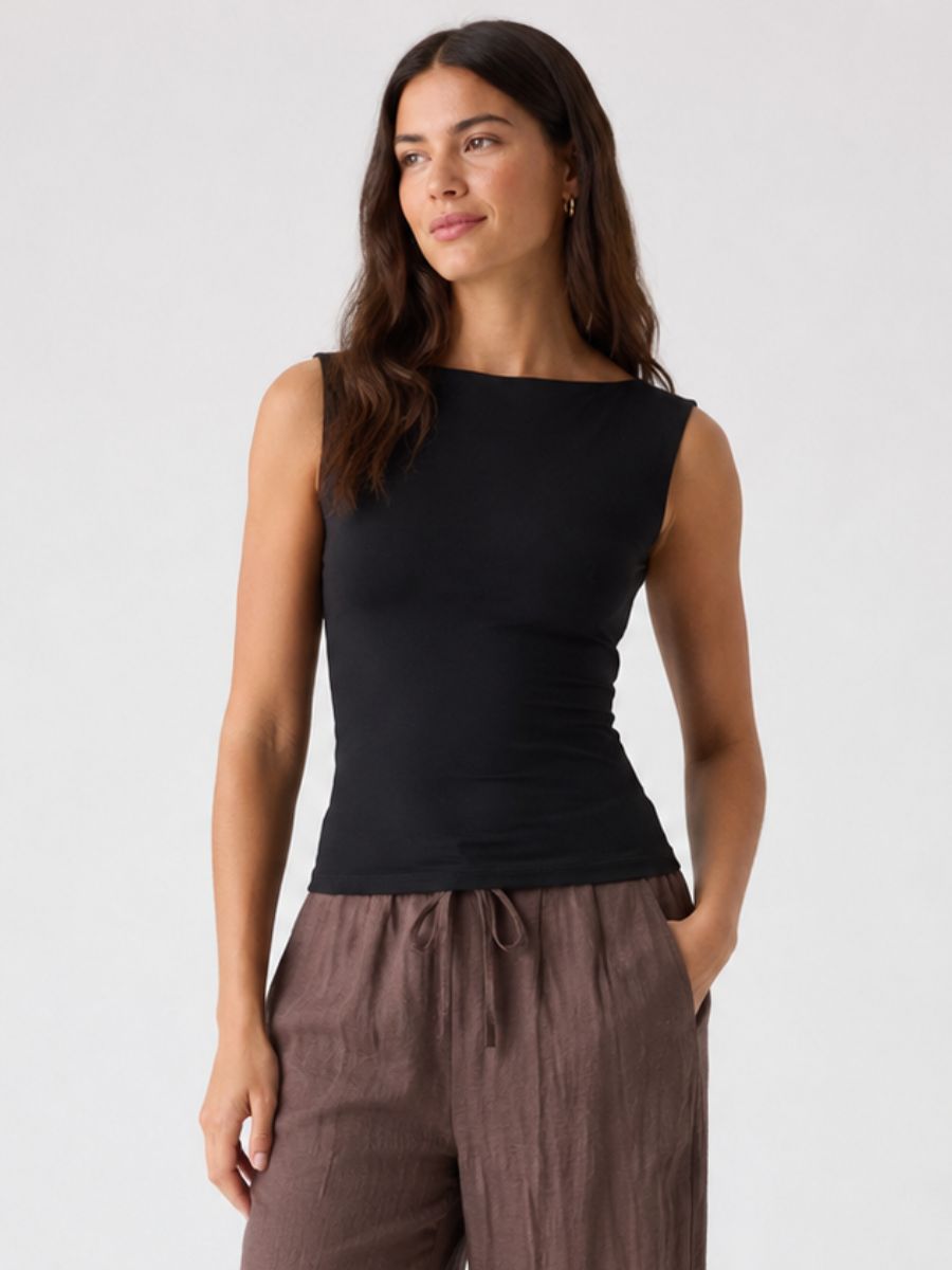 FORM STUDIO Eve Boatneck Sleeveless Top