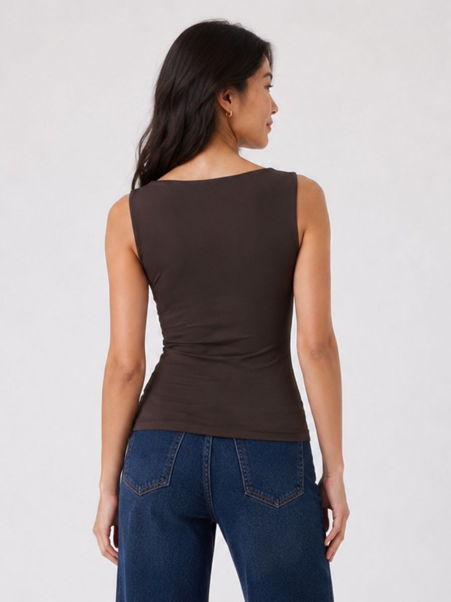 FORM STUDIO Eve Boatneck Sleeveless Top