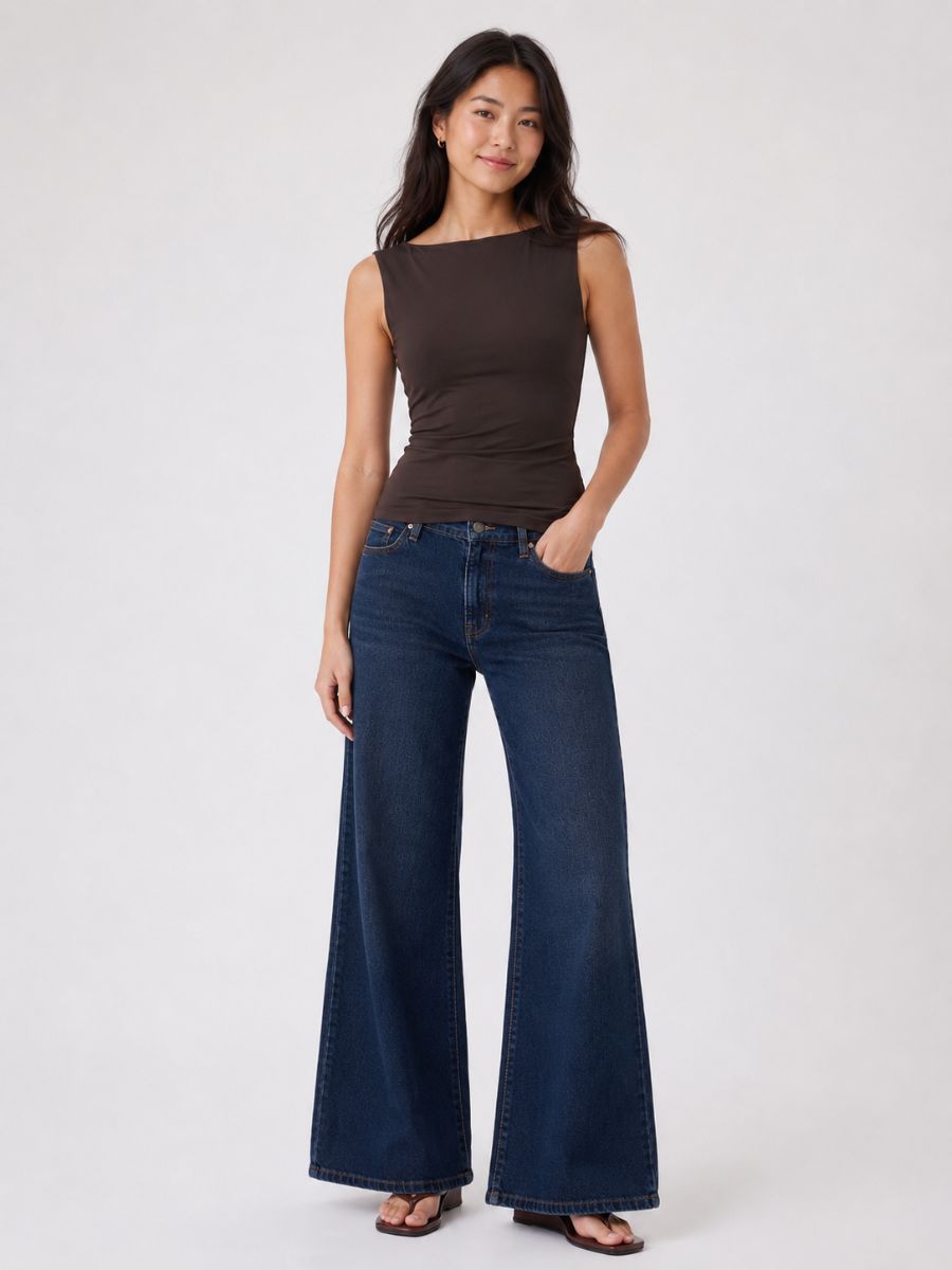 FORM STUDIO Eve Boatneck Sleeveless Top