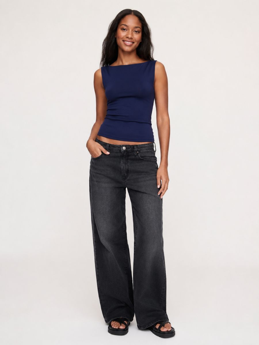 FORM STUDIO Eve Boatneck Sleeveless Top