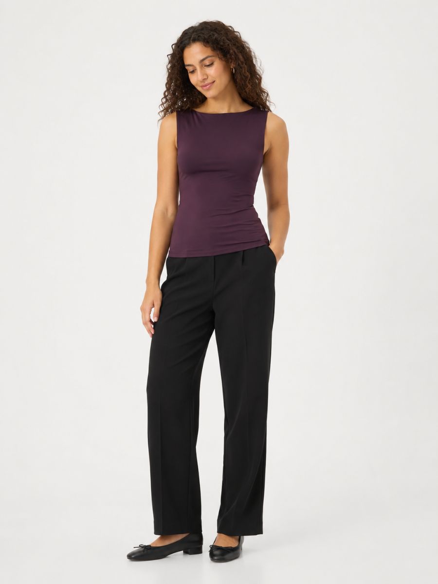 FORM STUDIO Eve Boatneck Sleeveless Top