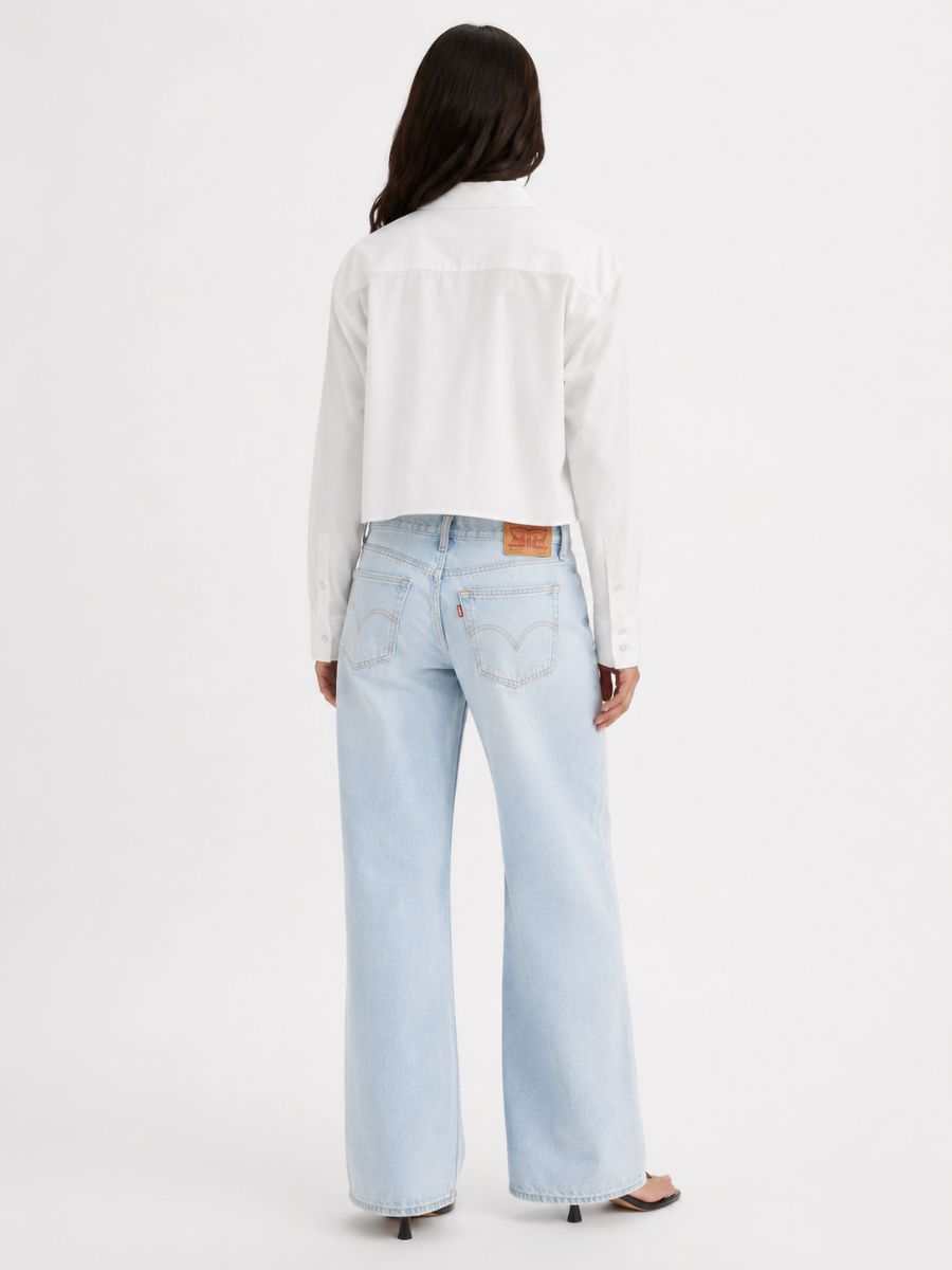 Erin Boxy Oxford Long Sleeve Blouse