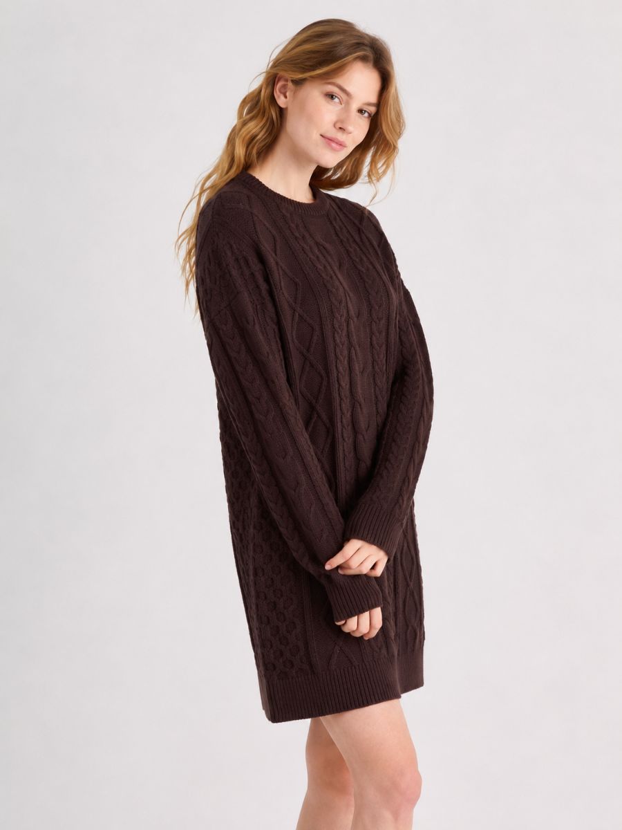 Olivia Cable Sweater Dress