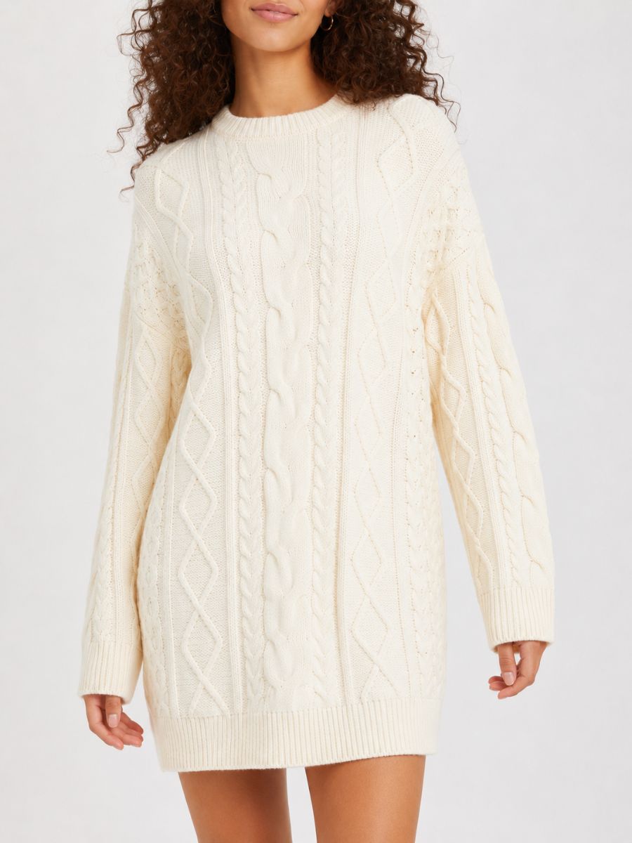 Olivia Cable Sweater Dress