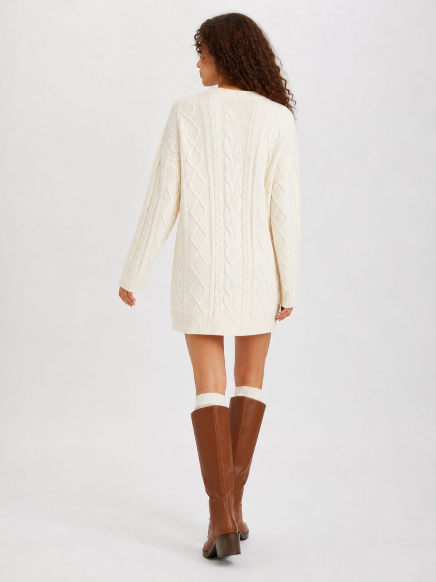 Olivia Cable Sweater Dress