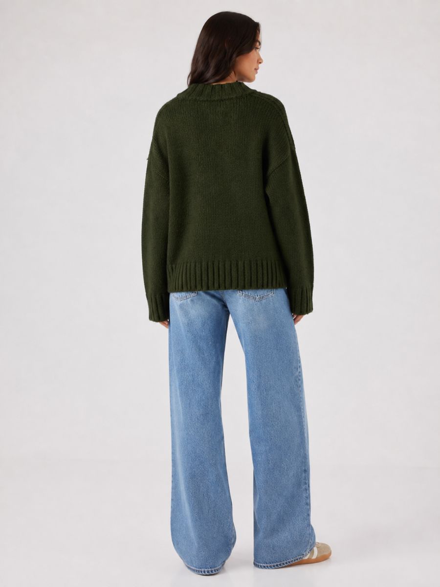 Dyna Mockneck Chunky Sweater