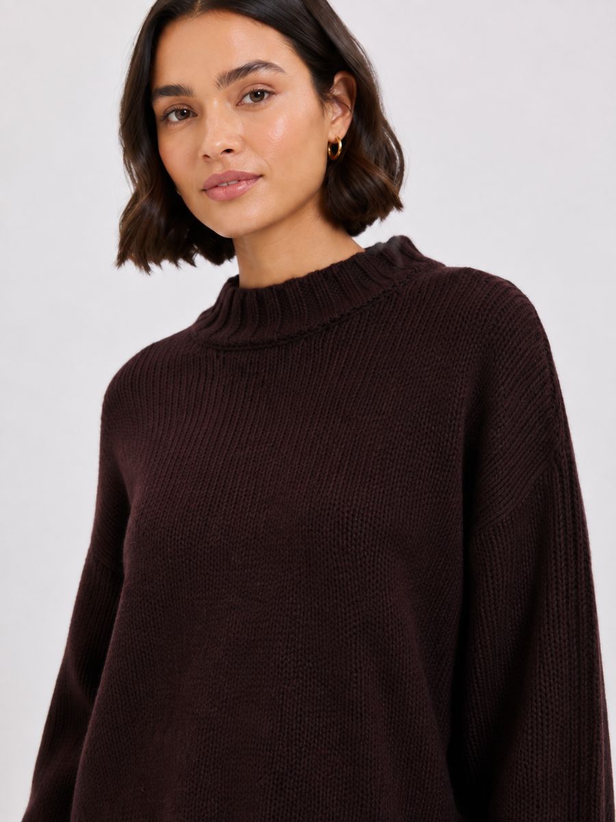 Dyna Mockneck Chunky Sweater