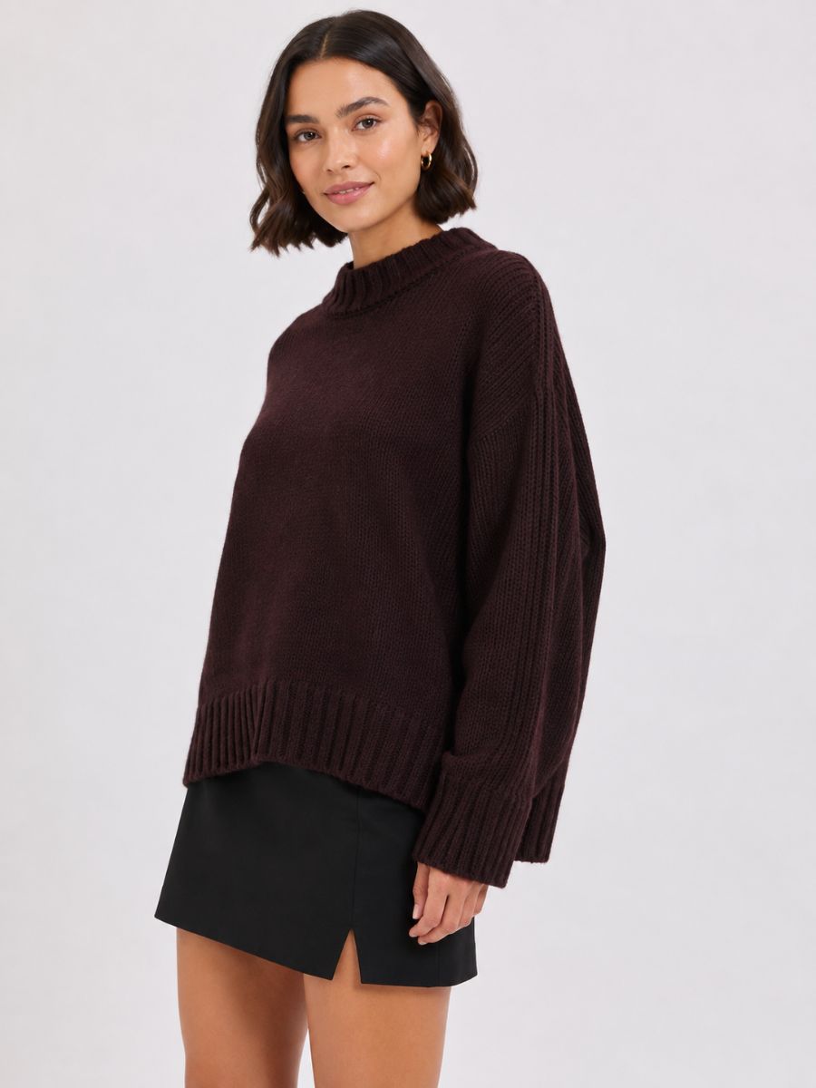 Dyna Mockneck Chunky Sweater