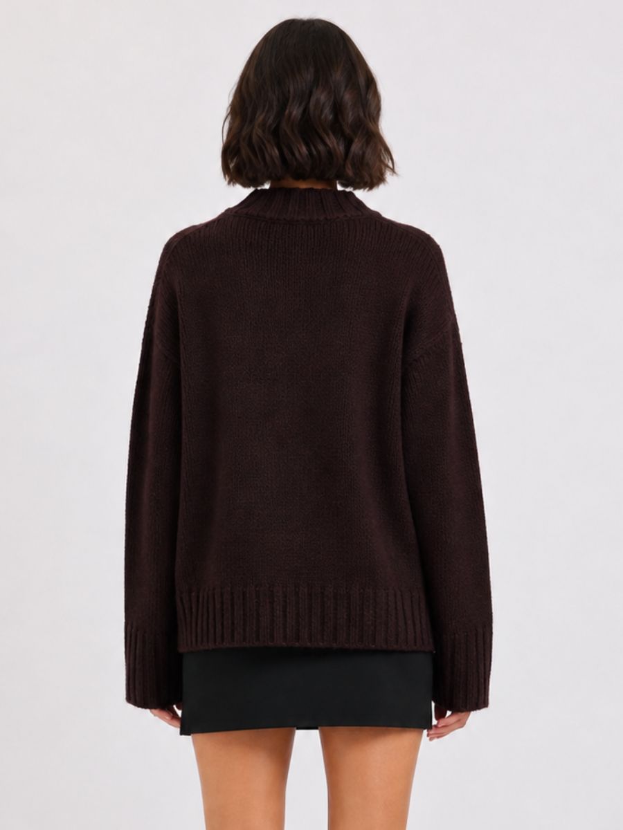 Dyna Mockneck Chunky Sweater