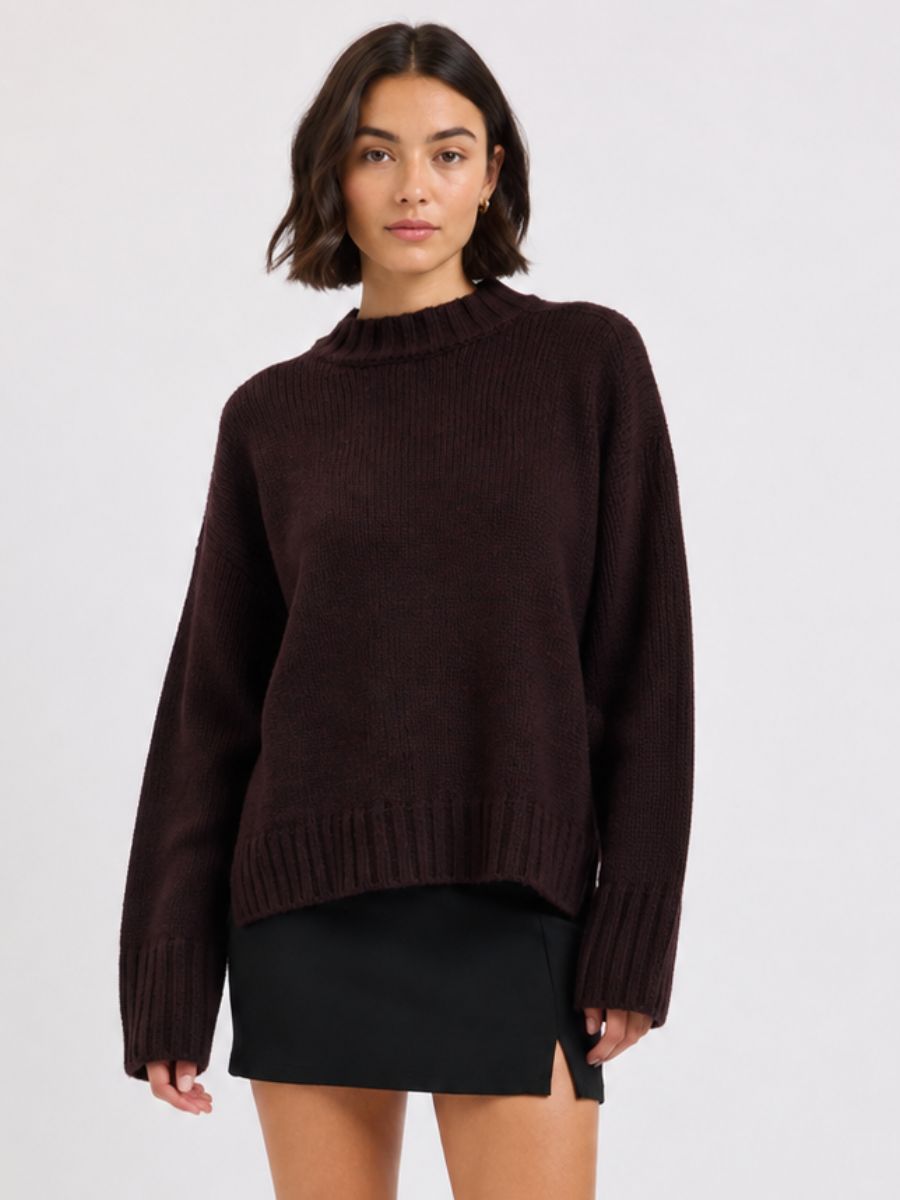 Dyna Mockneck Chunky Sweater