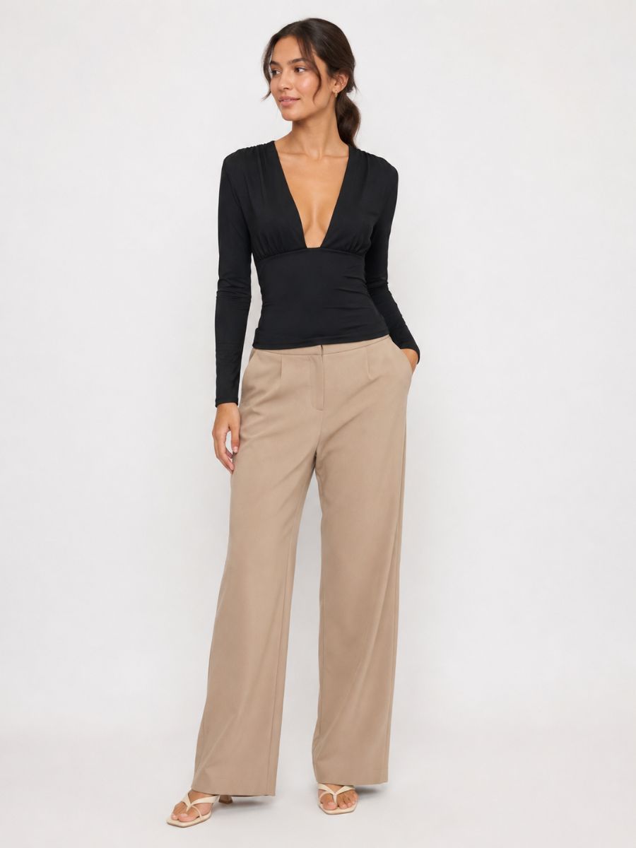 FORM STUDIO Colette Deep V Top