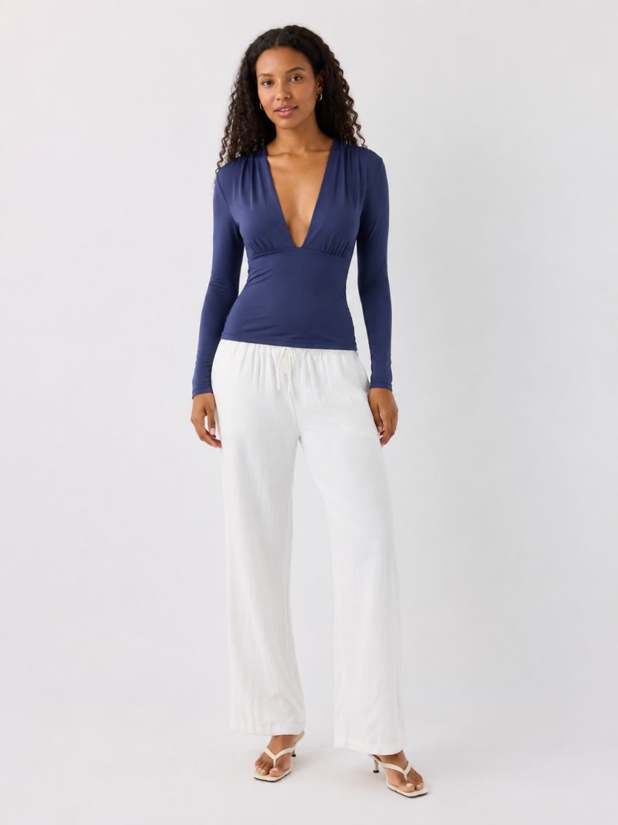 FORM STUDIO Colette Deep V Top
