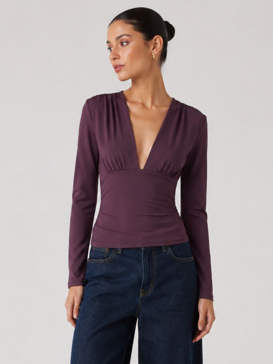 FORM STUDIO Colette Deep V Top