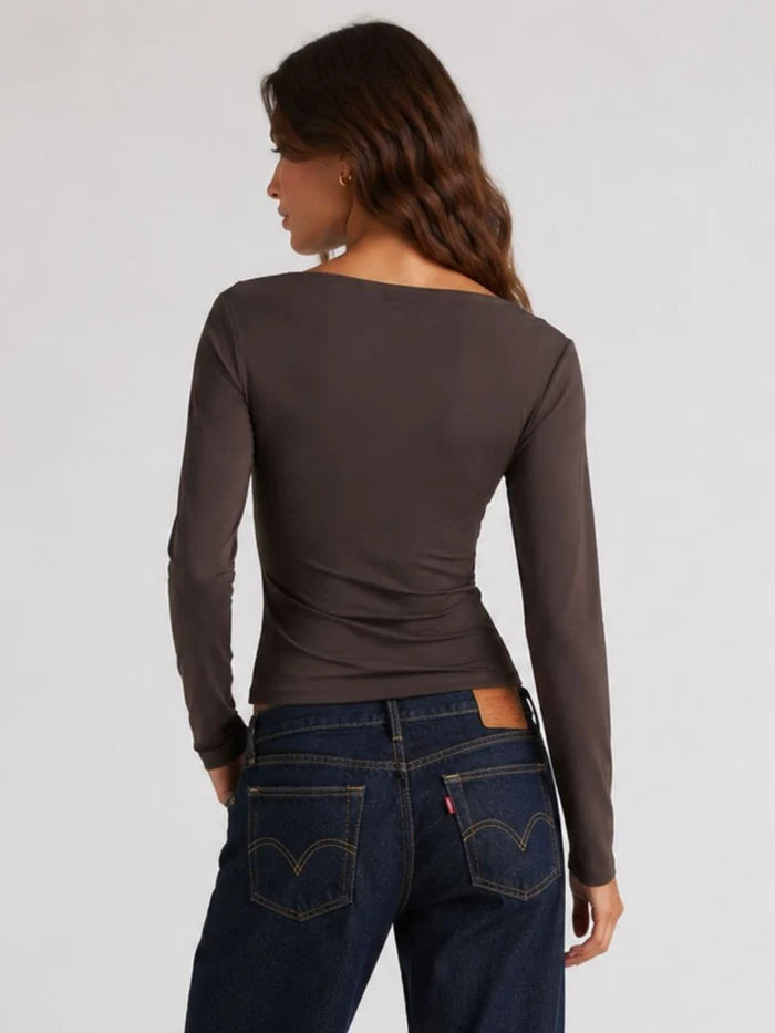 FORM STUDIO  Vienna Asymmetrical Shoulder Top