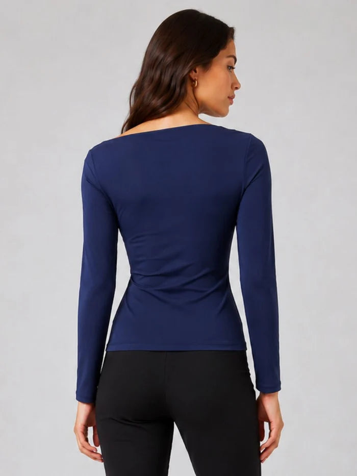 FORM STUDIO  Vienna Asymmetrical Shoulder Top