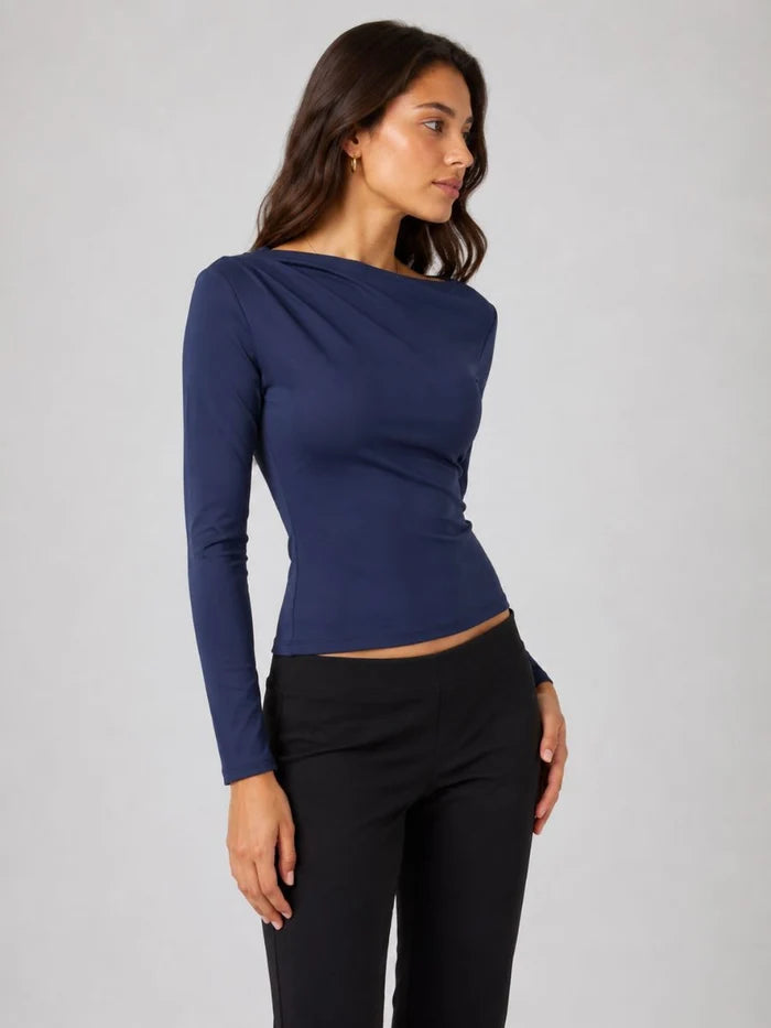 FORM STUDIO  Vienna Asymmetrical Shoulder Top