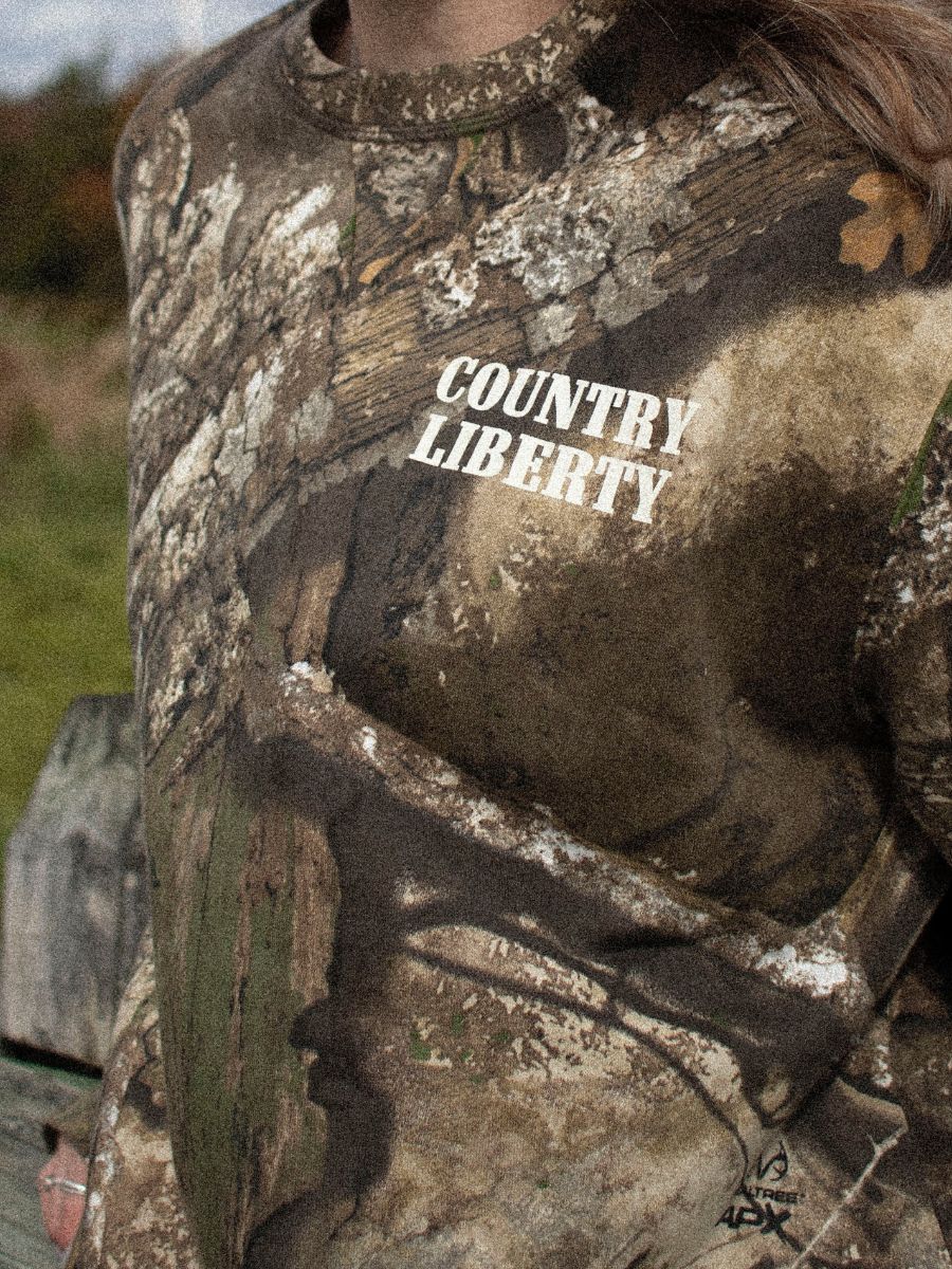 Country Liberty Real Tree Crew Neck Sweatshirt