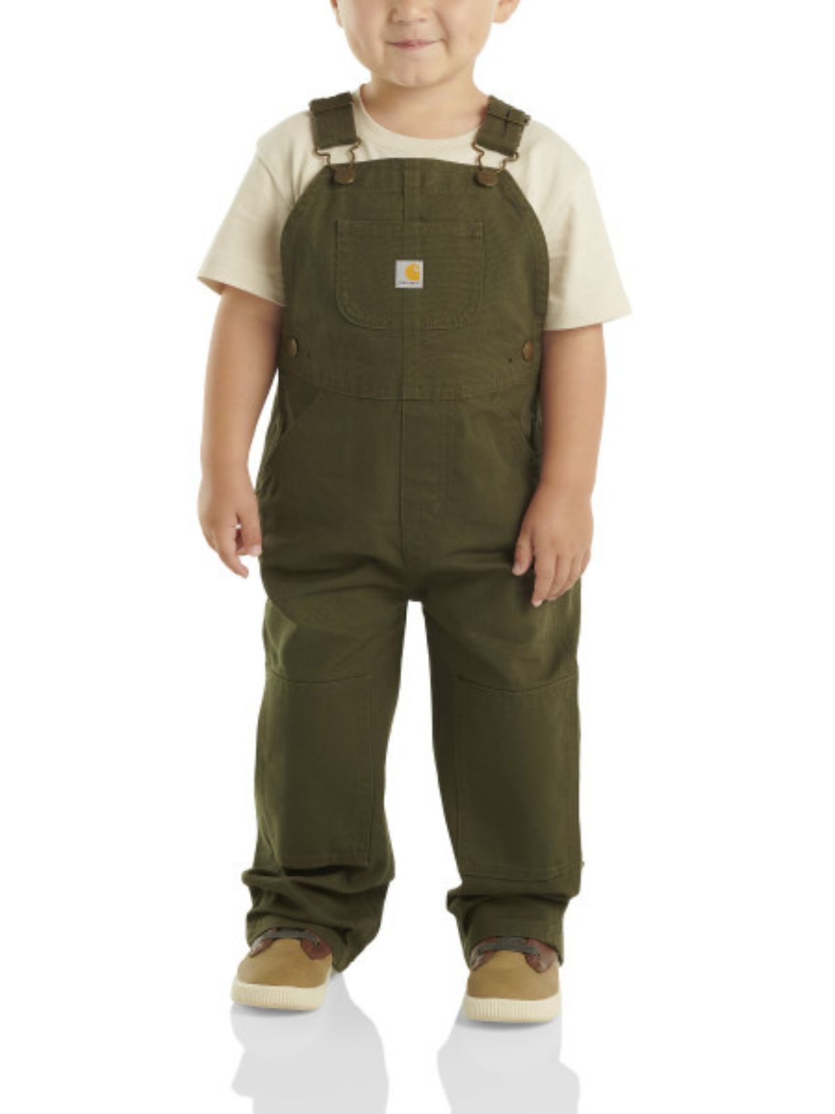 Carhartt Toddler Olive Canvas Bib Overalls