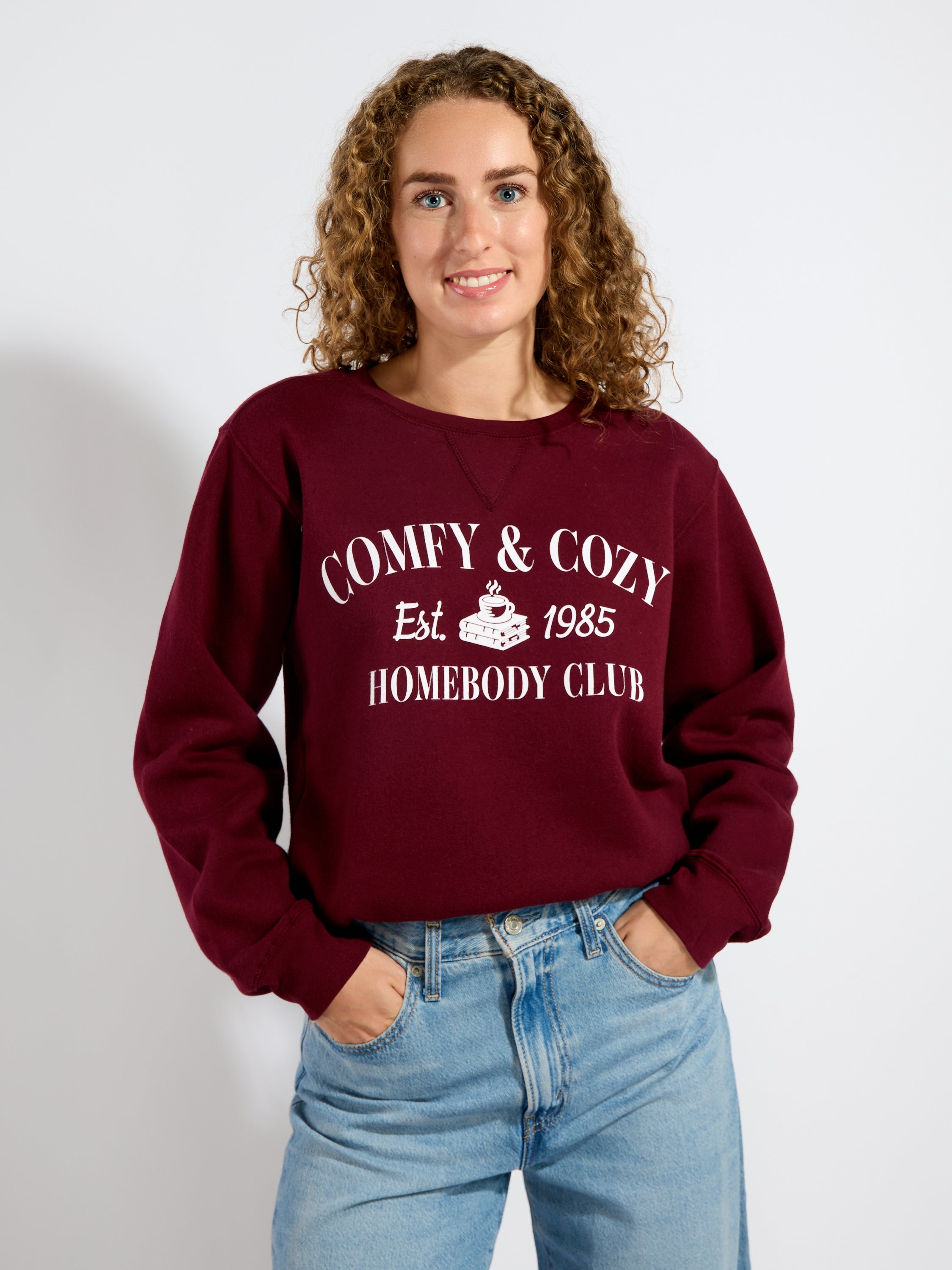 Comfy & Cozy Graphic Crewneck