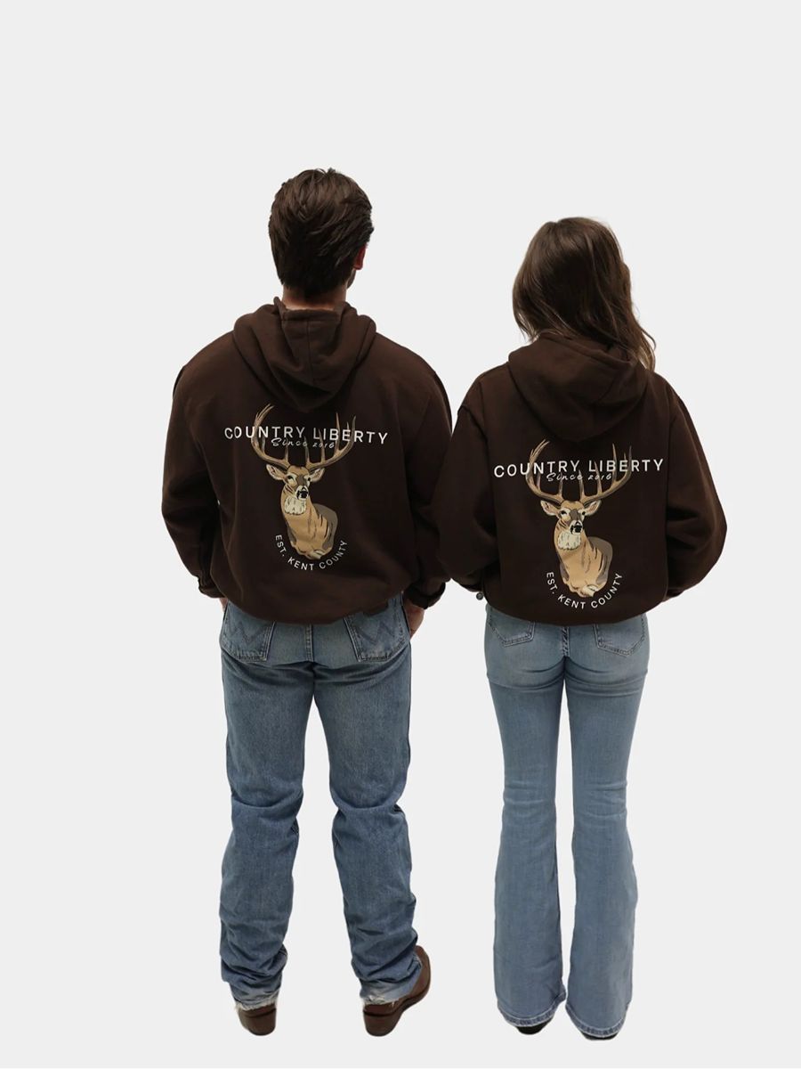 Country Liberty Deer Hoodie